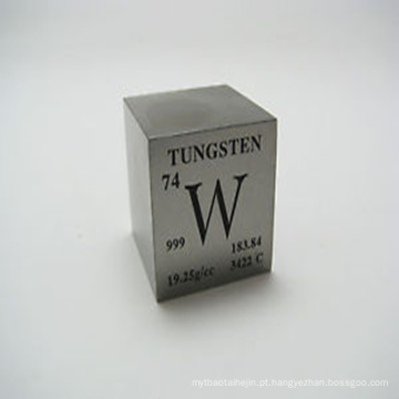 Fabricação 1 kg Pure Tungsten Cube Para Desktop